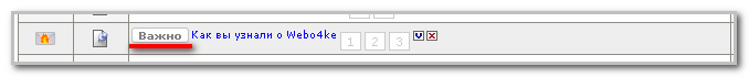 Добавление к важным темам тег "Важно" Добавление к важным темам тег "Важно"